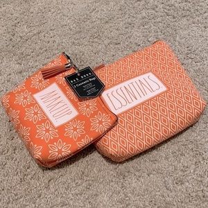 💙 Rae Dunn Cosmetic Bag Set